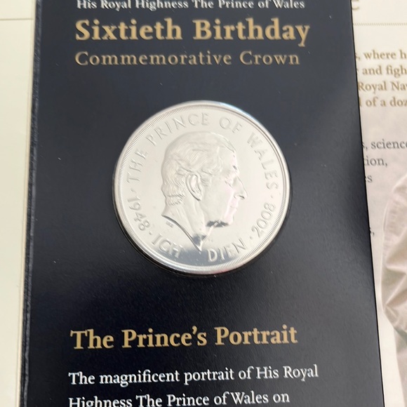 commemorative Crown for The Prince of Wales 60th Birthday. - Picture 1 of 9